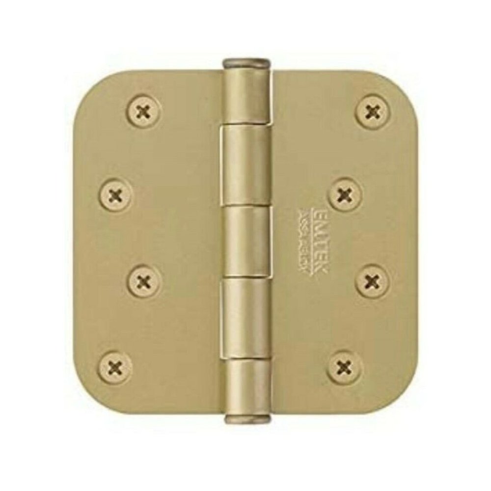 Emtek - 9103314 - 9100 Stl Hinge Sd 1'' Rdcr 3.5" Us14- French Antique